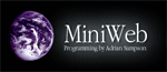 MiniWeb splash screen